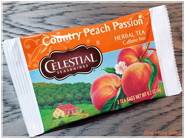 Celestial Country Peach Passion Herbal Tea 20 bags each ~ Lot of 2