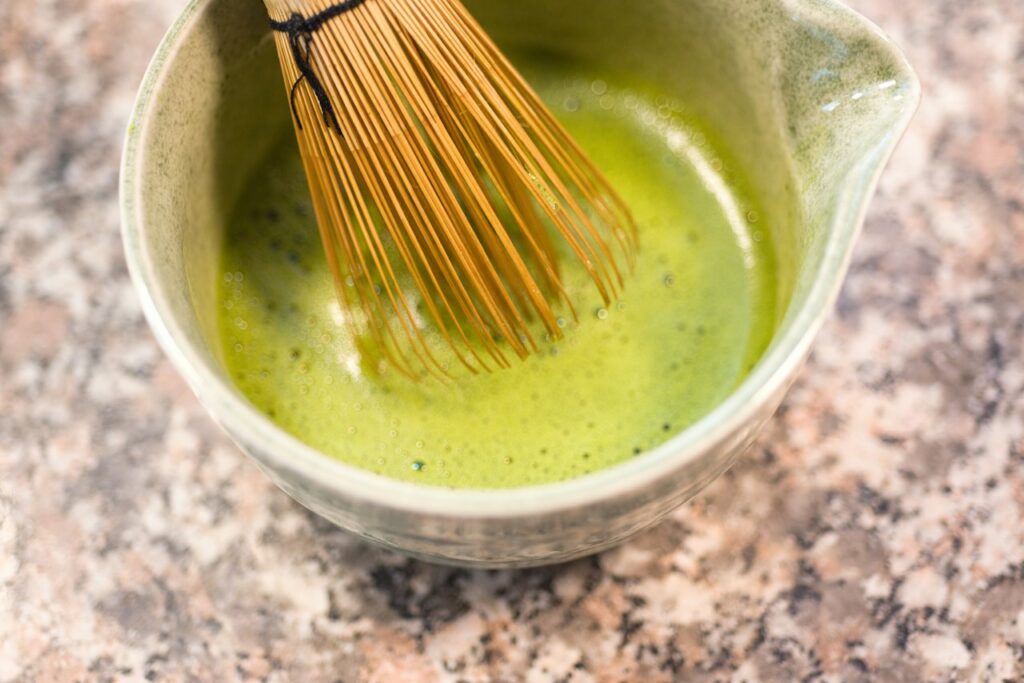 Ceramic Matcha Bowl with Whisk Set